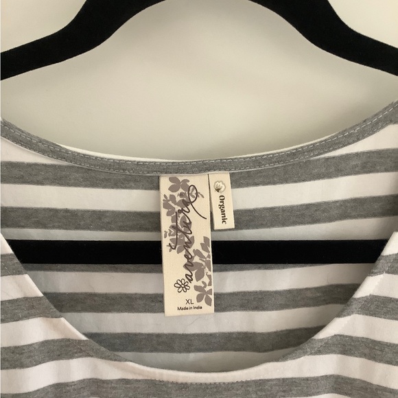 Striped cotton mid length dress - Picture 3 of 4